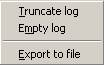 Log options