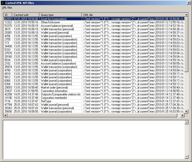 Cached XML files